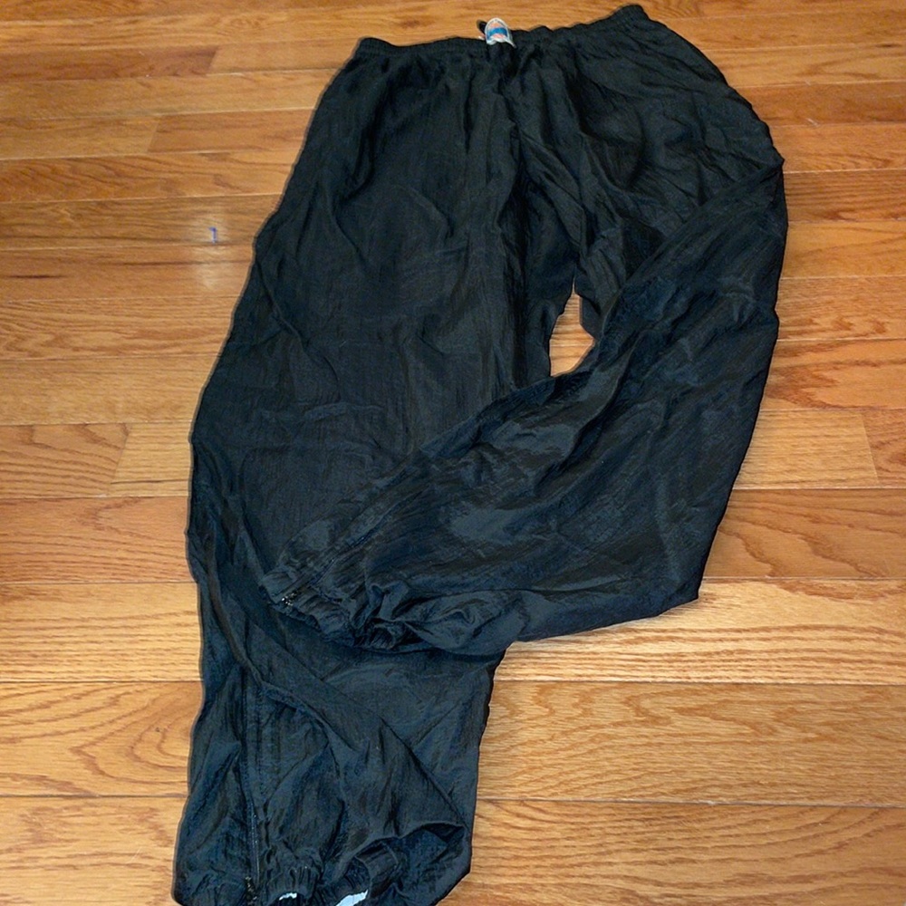 Vintage 90s IN THE PAINT BASKETBAll GEAR Nylon Windbreaker Black Men's XL Lined